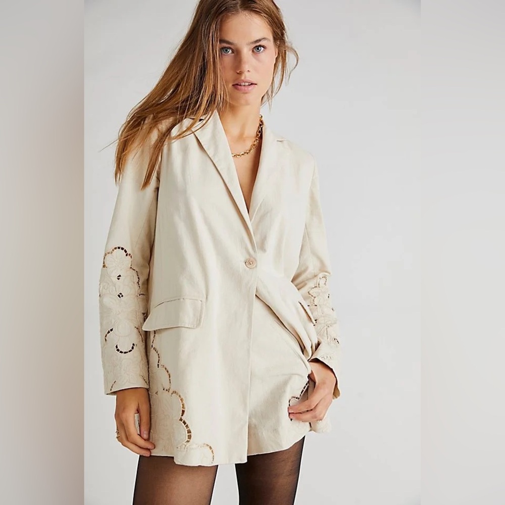 NWT Free People Sweet Illusions Cutwork Suit Set